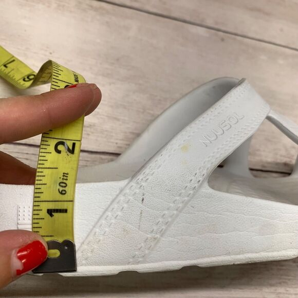 TELIC Women's US 8 White Strappy Lightweight Recovery Slip On Slide Sandals - Picture 11 of 11